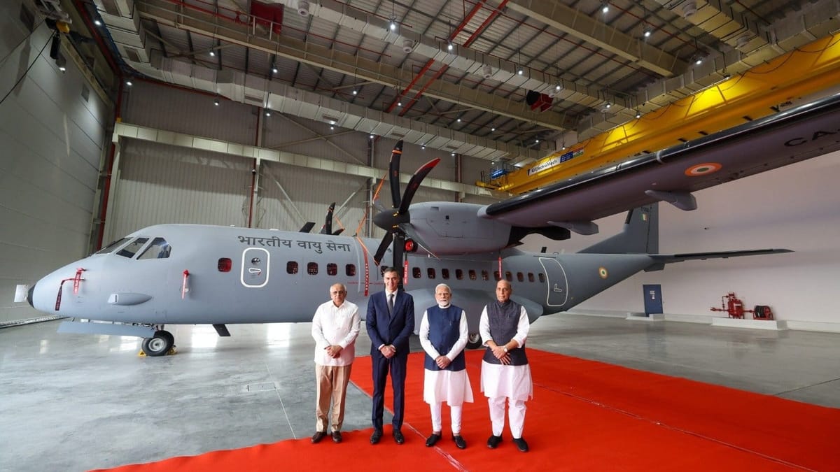 Modi and Sanchez Unveil Tata’s New Military Aircraft Facility in Gujarat