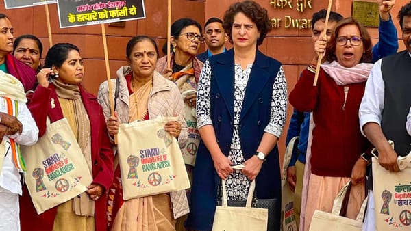 BJP MP Gifts Priyanka Gandhi a Bag with '1984' Printed on it