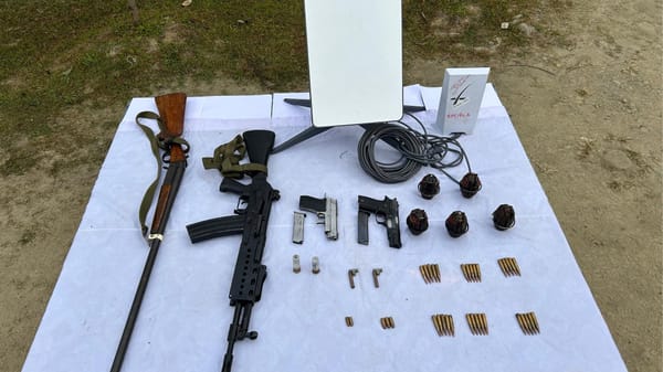 Security Forces Seize Starlink-Like Device, Weapons in Manipur